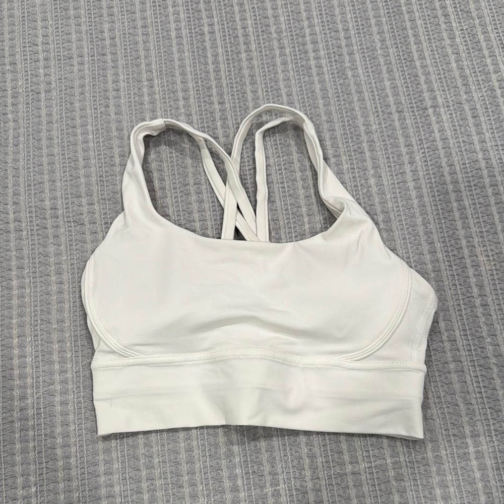 Yavoe Active White Sports Bra